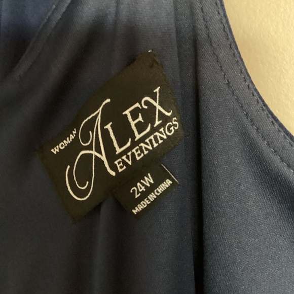 Alex Evenings Embellished Faux Wrap Gown (Plus Size), size 24W - Picture 9 of 12